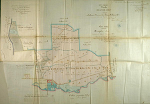 Ilustracja: Plan folwarku Żelazowa Wola z 1872 r. na Chopinianie