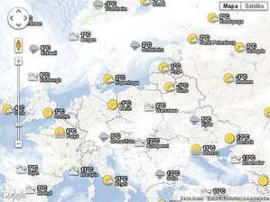 Ilustracja: Pogoda w Google Maps API