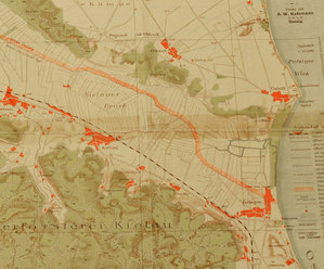 Ilustracja: Historyczna mapa Gdyni w "Dzienniku Bałtyckim"
