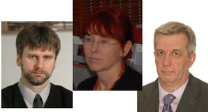 Ilustracja: Wyłoniono kolejnych prodziekanów  <br />
od lewej: P. Banasik, B. Hejmanowska, J. Bosy