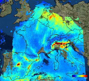 Ilustracja: Sentinel-5P: nowe spojrzenie na zanieczyszczenie powietrza