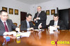 Ilustracja: <b class=pic_title>Od lewej: Andrzej Rymuza (wiceprezes WASKO SA), Jerzy Zieliński (GUGiK), GGK Wiesław Potrapeluk, Piotr Zerhau (WASKO SA)</b> <br />
<br />
<b class=pic_author>fot.  Anna Wardziak</b><br />
<br />
