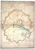 Ilustracja: <b class=pic_title>Plan miasta Słucka w mińskiej guberni sporządzony w 1811 roku po ukazie Rządu Gubernialnego i po pożarze, który zdar</b> <br />
<br />
<b class=pic_description>Rękopis wielobarwny, język polski, wymiary: 37,0 x 51,4 cm,skala: około 1:4200  AGAD, Zb. Kart. 452-21</b> <br />
<br />
<b class=pic_author>fot.  autor: geometra przysięgły Antoni Porowski</b><br />
<br />
