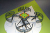 Ilustracja: <b class=pic_title>Targi INTERGEO 2014 ? drony</b> <br />
<br />
<b class=pic_description>Ten dron firmy Javad GNSS to odbiornik satelitarny ze śmigiełkami, dlatego w mgnieniu oka można go zamienić w zwykły zestaw RTK (i na odwrót)</b> <br />
<br />
<b class=pic_author>fot.  Jerzy Królikowski</b><br />
<br />
