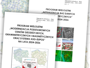 Ilustracja: Programy dotyczące prac geodezyjnych wpisane do wykazu prac Rady Ministrów