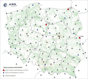 Ilustracja: Trzy nowe stacje referencyjne ASG-EUPOS
