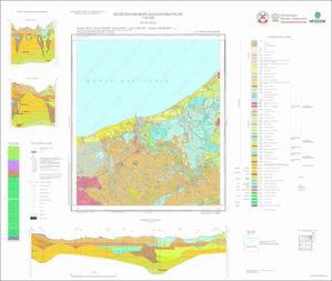Ilustracja: Nowe arkusze Szczegółowej Mapy Geologicznej Polski <br />
Arkusz SMGP Ustka