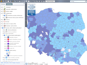 Ilustracja: Najnowsze wyniki walidacji usługi WFS dot. EGiB <br />
Aktualne wyniki walidacji publikowane są też w serwisie www.polska.e-mapa.net