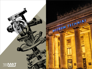 Ilustracja: Instrumenty geodezyjne w Pałacu Kultury i Nauki