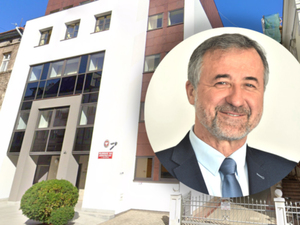 Ilustracja: WSA w Rzeszowie: wyciąg z rejestru prac geodezyjnych jest informacją publiczną <br />
Gmach WSA w Rzeszowie (fot. Google Street View) oraz Waldemar Izdebski