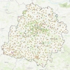 Ilustracja: Wszystkie nekropolie w województwie na jednej mapie