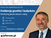 Ilustracja: Zapowiedź bezpłatnego seminarium o EGiB