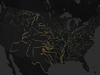 Ilustracja: <b class=pic_title>Wybrane przez NASA zdjęcia satelitarne roku 2021</b> <br />
<br />
<b class=pic_description>Ta niepozorna mapa jest efektem przetworzenia aż 235 tys. zobrazowań wykonanych przez konstelację Landsat w latach 1984-2016. Prezentuje ona uśrednioną barwę amerykańskich rzek</b> <br />
<br />
<b class=pic_author>fot.  NASA</b><br />
<br />
